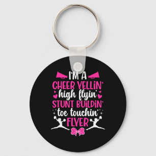 I'm A Cheer Flyer Cheerleading Flyer Cheerleader F Key Ring