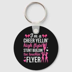 I'm A Cheer Flyer Cheerleading Flyer Cheerleader F Key Ring