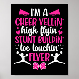 I'm A Cheer Flyer Cheerleading Flyer Cheerleader F Poster