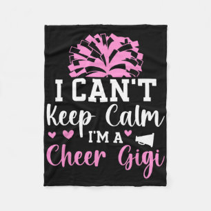 I'm A Cheer Gigi Grandma Gigi Of A Cheerleader Gig Fleece Blanket
