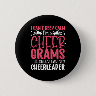 I'm A Cheer Grams Of A Cheerleader Grams Grandma _ 6 Cm Round Badge