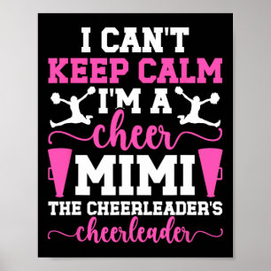 I'm A Cheer Mimi Of A Cheerleader Mimi Cheerleadin Poster