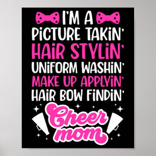 I'm A Cheer Mum Of A Cheerleader Mother Cheerleadi Poster
