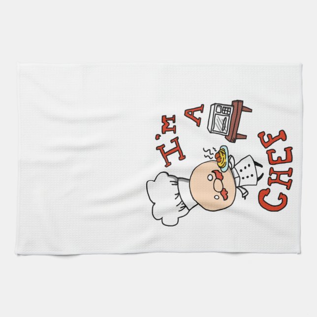 I'm a chef! tea towel (Horizontal)