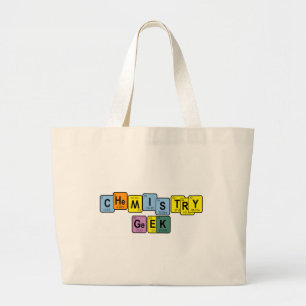 I'M A CHEMISTRY GEEK1 LARGE TOTE BAG