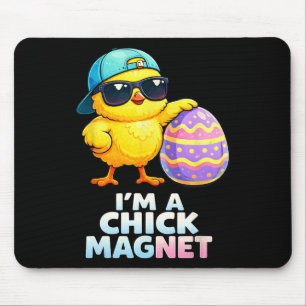 Im A Chick Magnet Funny Easter Chick Pun For Boys  Mouse Pad