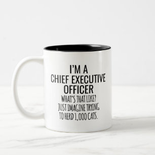 I'M A Chief Executive Officer What's That Like Jus Two-Tone Coffee Mug