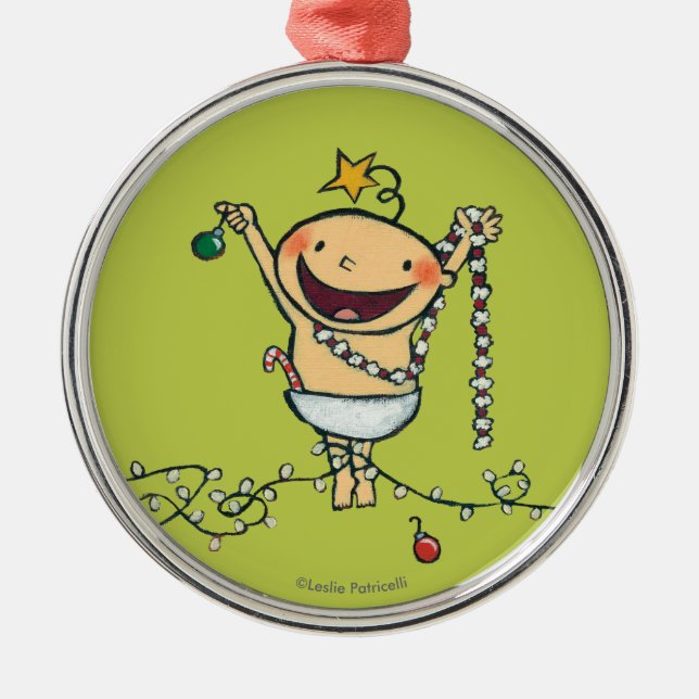 I'm a Christmas Tree! Metal Ornament (Front)