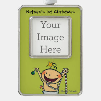 I'm a Christmas Tree! Silver Plated Framed Ornament