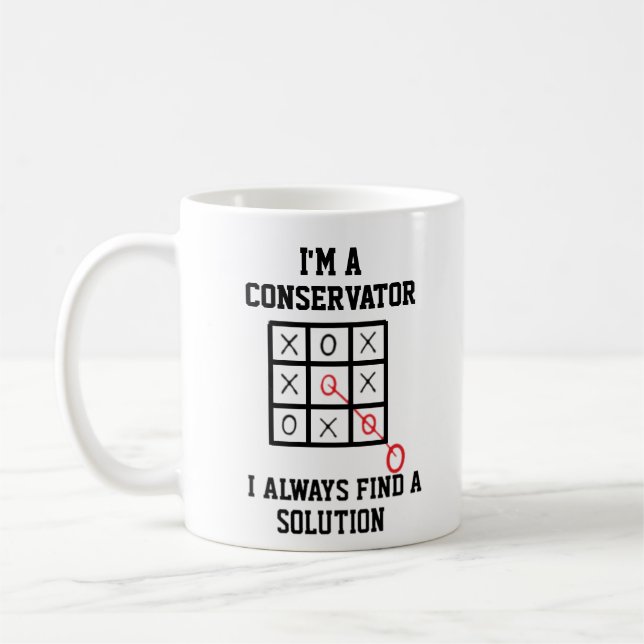 Im A Conservator I Always Find A Solution Mug (Left)