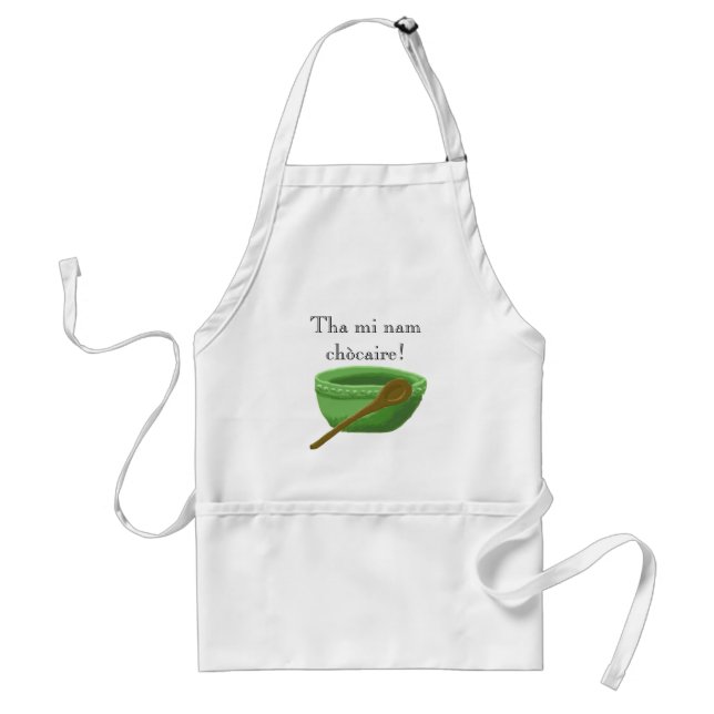 I'm a cook! Scottish Gaelic apron (Front)