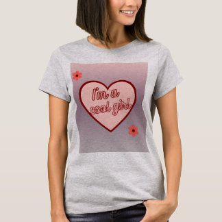 ✨ I'm a Cool Girl - Trendy Aesthetic Heart Design  T-Shirt