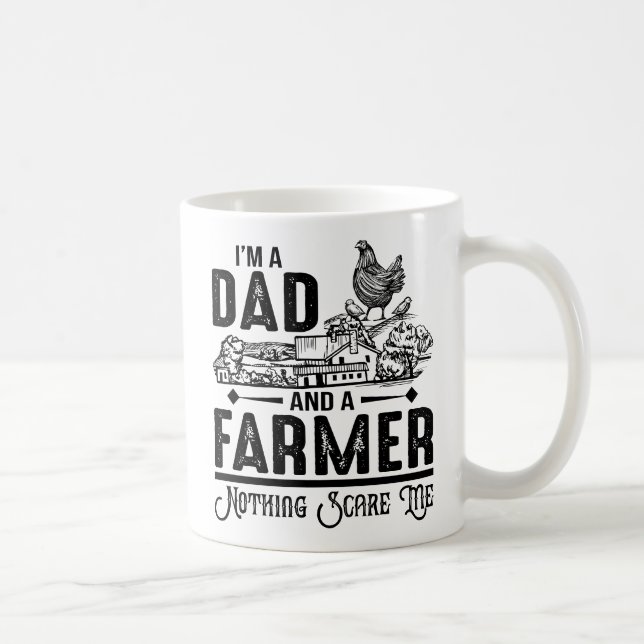 I'm A Dad and A Farmer | Farming Coffee Mug (Right)