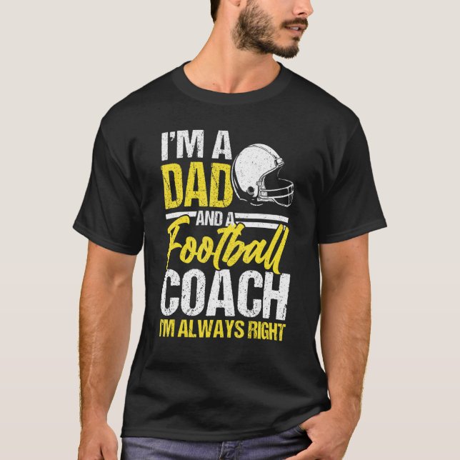 I'm A Dad And Football Dad Boxer  Father's Day T-Shirt (Front)
