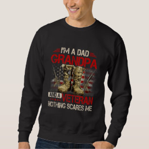 I'm A Dad Grandpa And A Veteran American Flag Gist Sweatshirt