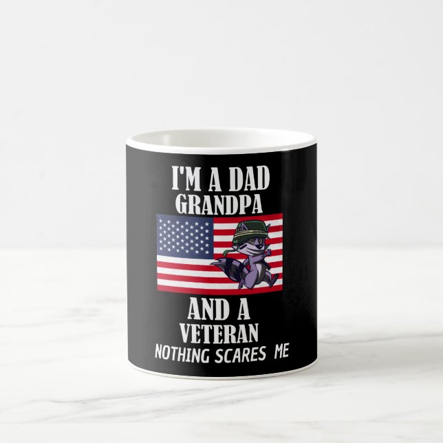 Im A Dad Grandpa And A Veteran Nothing Coffee Mug (Center)