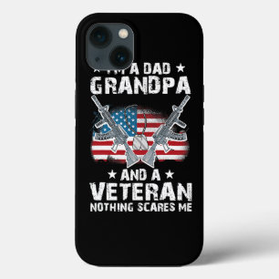 Im A Dad Grandpa and a Veteran USA Flag Veteran Fa iPhone 13 Case