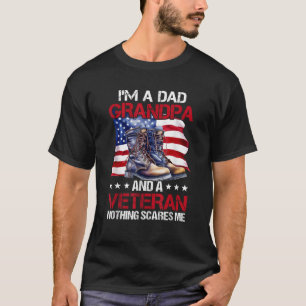 I'm A Dad Grandpa And Veteran America Veterans Day T-Shirt