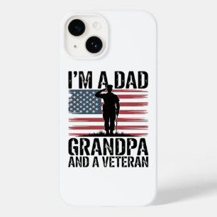 I'm A Dad Grandpa and Veteran Nothing Scares Case-Mate iPhone 14 Case