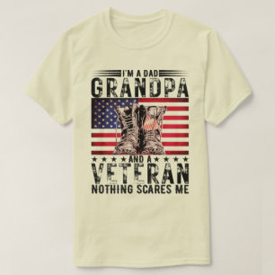 I'm A Dad Grandpa Veteran Fathers Day Sarcastic T-Shirt
