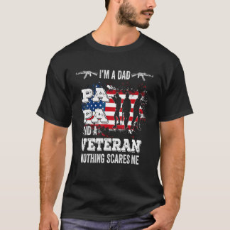 I'm A Dad Papa Veteran Father's Day T-Shirt