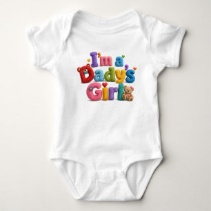 Im a Dady's Girl Colour Baby Bodysuit