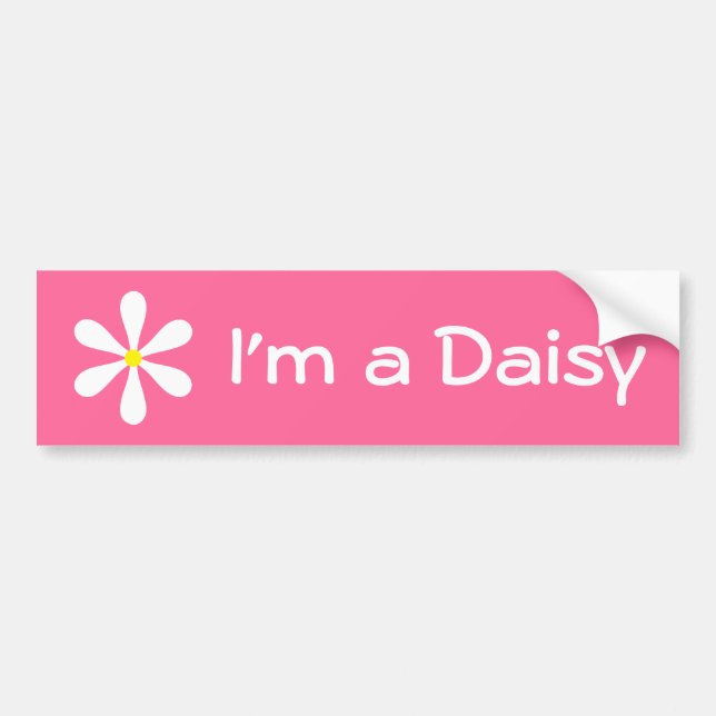 I'm a Daisy Bumper Sticker (Front)