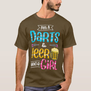 Im A Darts  Beer Kinda Girl - Funny Dart Player T-Shirt