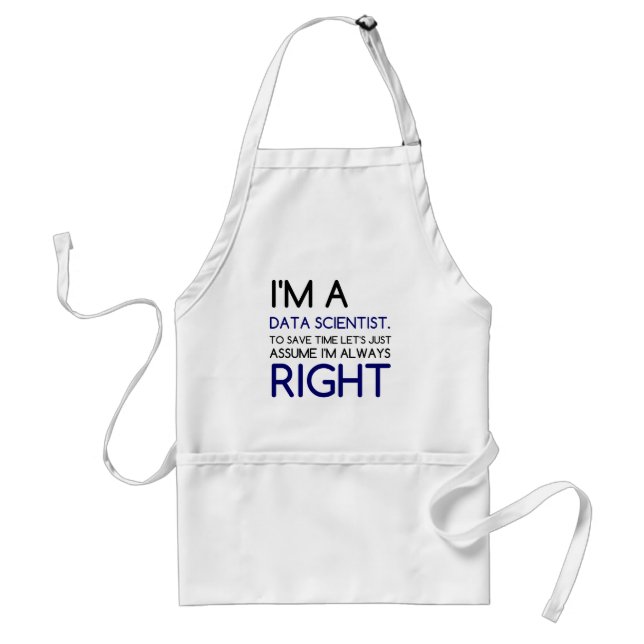 I'M A DATA SCIENTIST STANDARD APRON (Front)