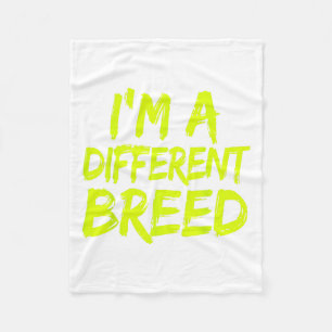 I'm A Different Breed _ Ec Motivational Work Out  Fleece Blanket