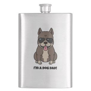 I'm a Dog Dad  - perfect for Father's Day Hip Flask