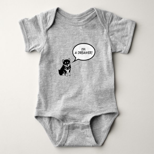I'm a Dreamer Baby bodysuit Dog Year (Front)