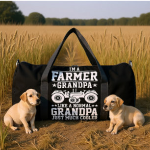 I'M A FARMER GRANDPA LIKE A NORMAL GRANDPA DUFFLE BAG