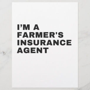 I'M A FARMER'S INSURANCE AGENT CUSTOM LETTERHEAD