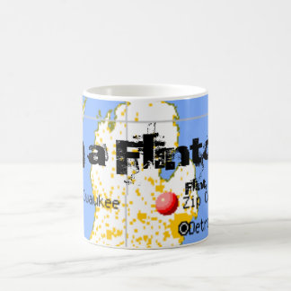 Im A Flintoid Flint Michigan Map Coffee Cup Mug