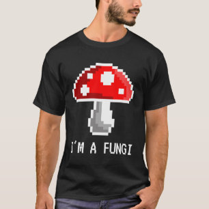 I'm a Fungi Pixel Mushroom T-Shirt (Dark)