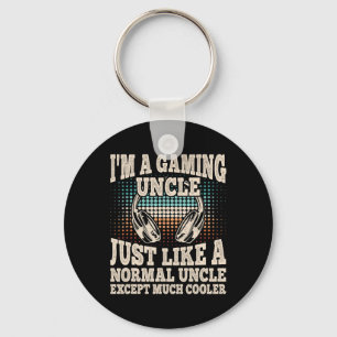 I'm A Gaming Uncle Funny Video Gamer Gaming Retro Key Ring