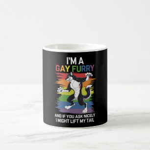 I'm A Gay Furry Fox Rainbow LGBTQ Pride Coffee Mug