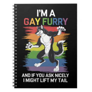 I'm A Gay Furry Fox Rainbow LGBTQ Pride Notebook