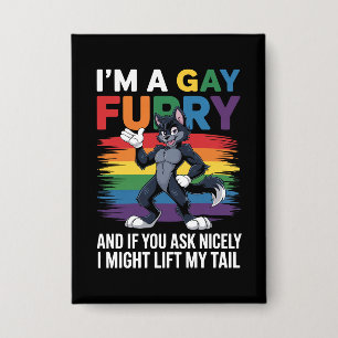 I'm A Gay Furry Rainbow Fox Wolf Pride Month