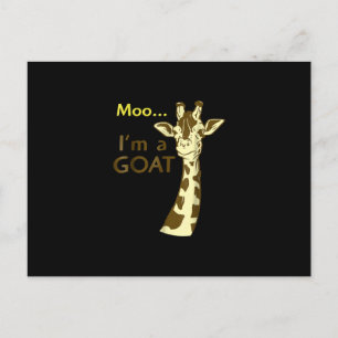 I'm A Goat Cool Confusing Giraffe Postcard