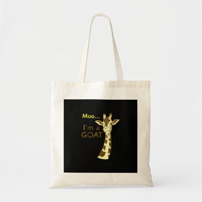 I'm A Goat Cool Confusing Giraffe Tote Bag (Front)