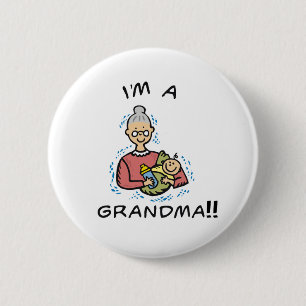 I'm a Grandma-Grandma and Baby 6 Cm Round Badge