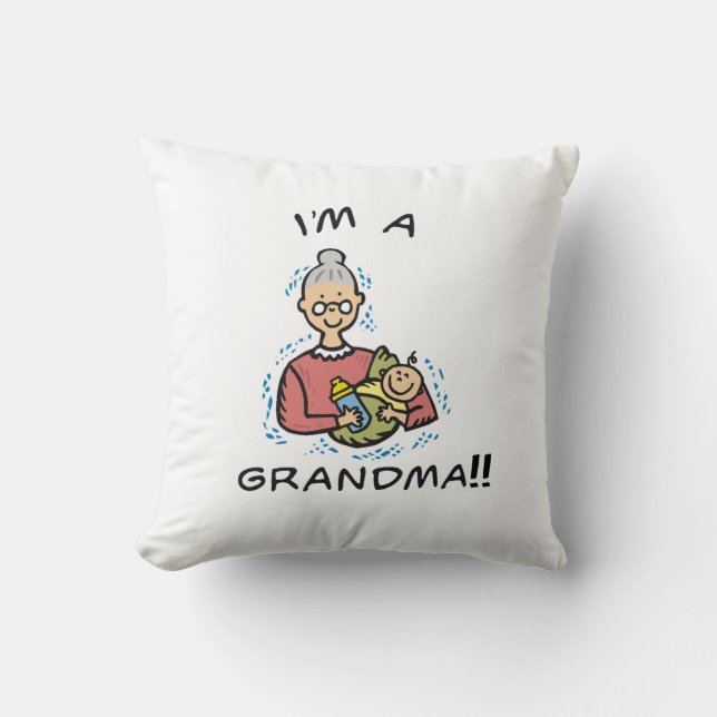 I'm a Grandma-Grandma and Baby Gifts Cushion (Front)