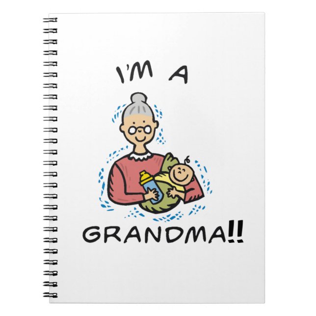 I'm a Grandma-Grandma and Baby Gifts Notebook (Front)