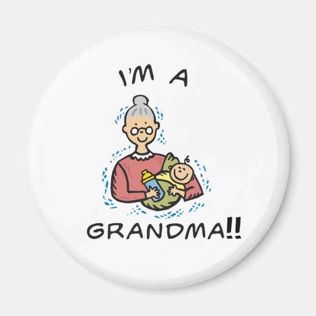 I'm a Grandma-Grandma and Baby Magnet (Front)