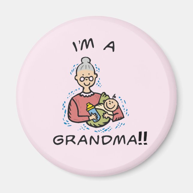 I'm a Grandma-Grandma and Baby Magnet (Front)