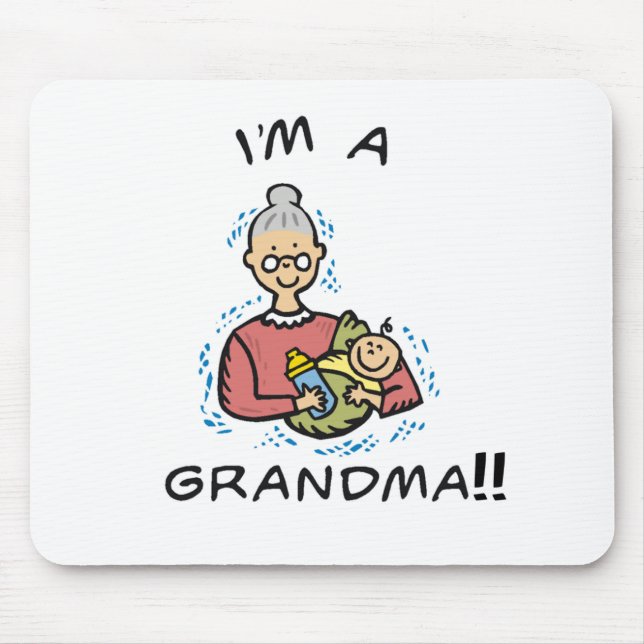 I'm a Grandma-Grandma and Baby Mouse Pad (Front)
