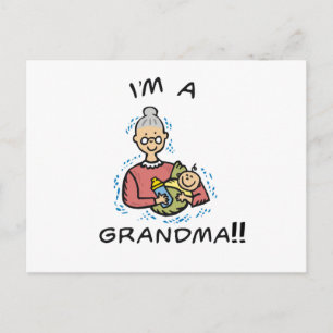 I'm a Grandma-Grandma and Baby Postcard