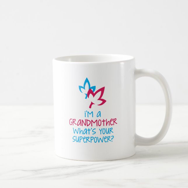I'm A Grandmother What's Your Superpower? Coffee Mug (Right)